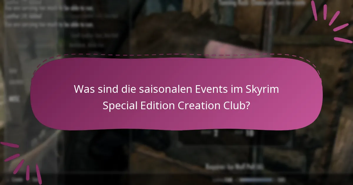 Welche speziellen Aktionen sind im Skyrim Special Edition Creation Club verfügbar?