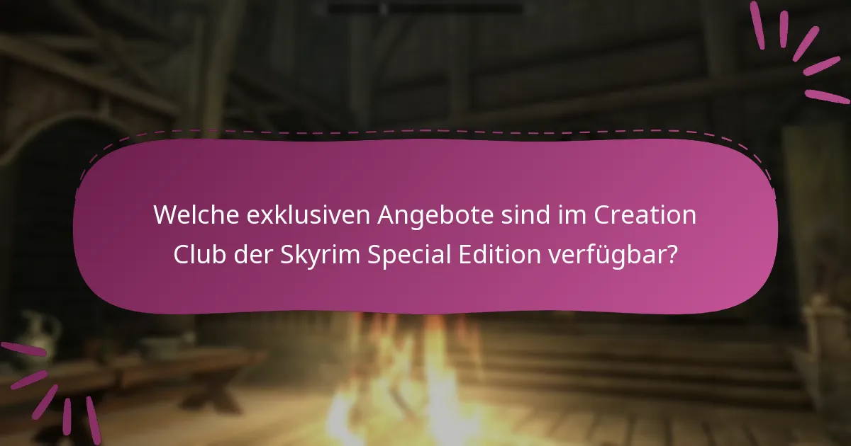 Welche Werbeveranstaltungen sind mit dem Creation Club verbunden?