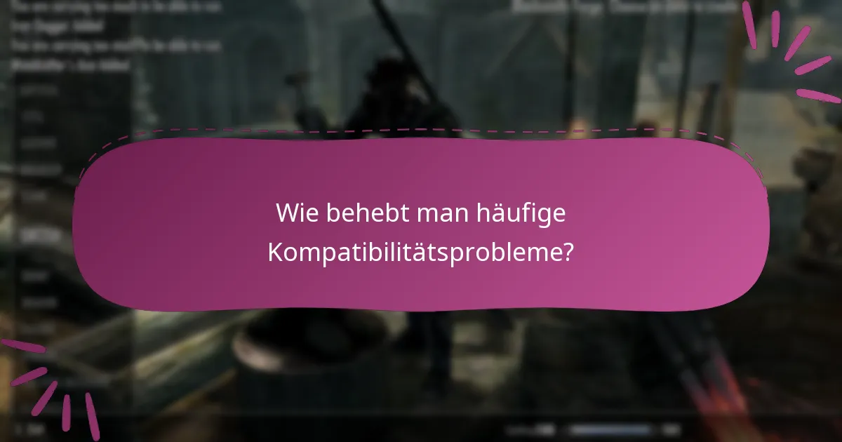 Wie behebt man häufige Kompatibilitätsprobleme?